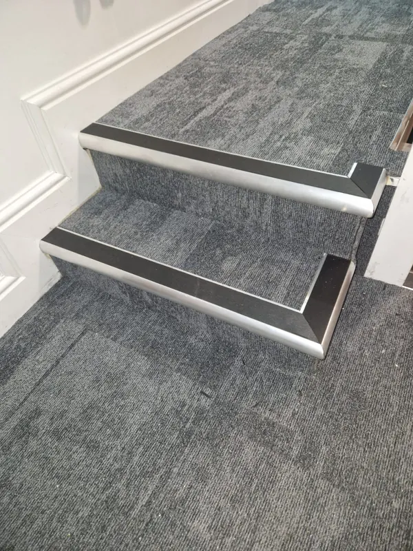 Stair nosings close up