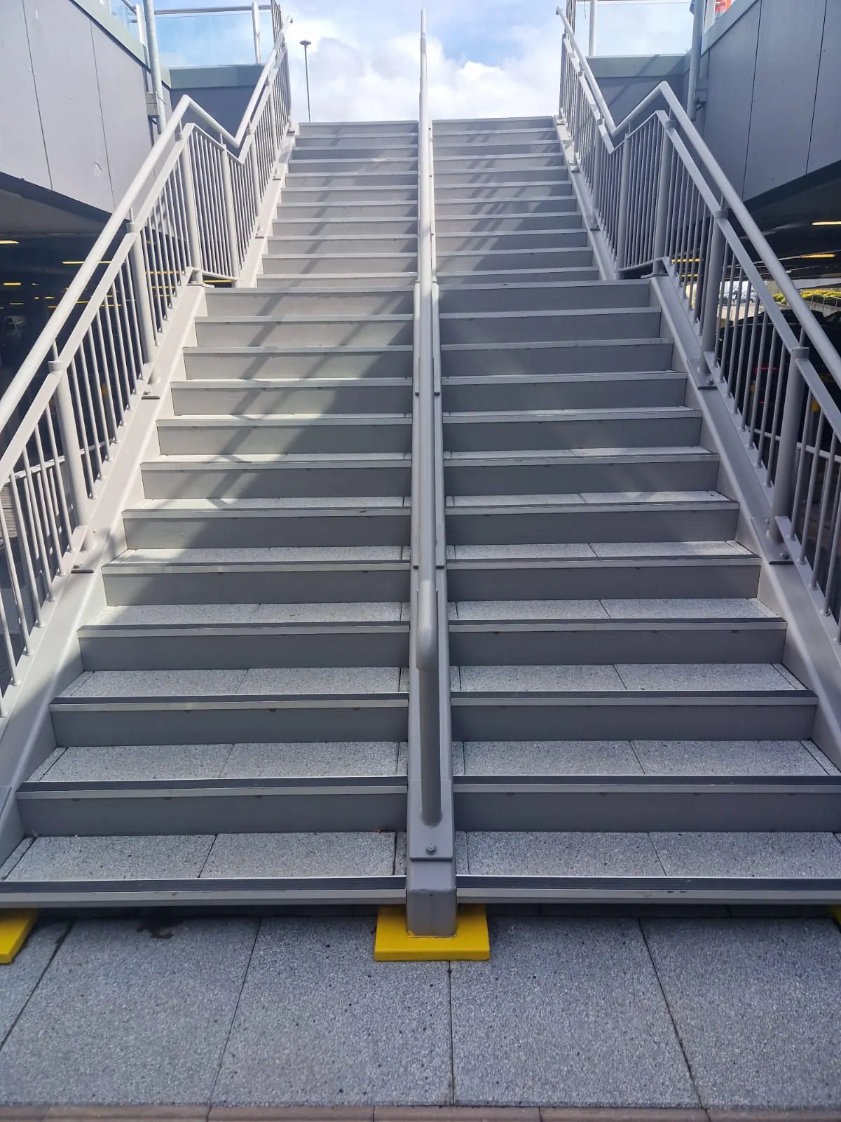 External staircase with new nosings on every step