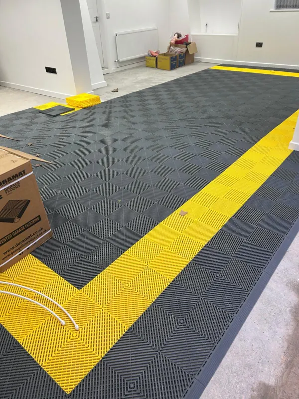 Tiles going down